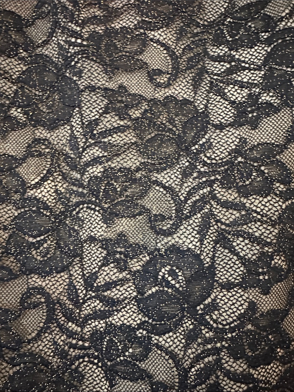 Popilush Body Shaping Black Lace V-Neck Bodysuit metallic gold nude upper size S - Picture 8 of 8